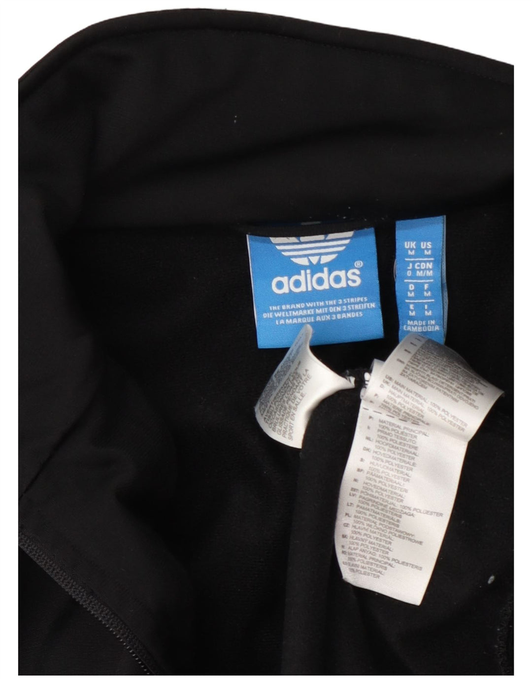 Jaqueta Adidas Mens Treino Top Médio Poliéster Preto