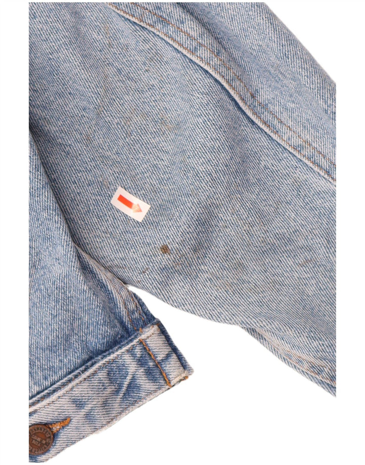 Jaqueta jeans masculina BENETTON IT 52 XL algodão azul