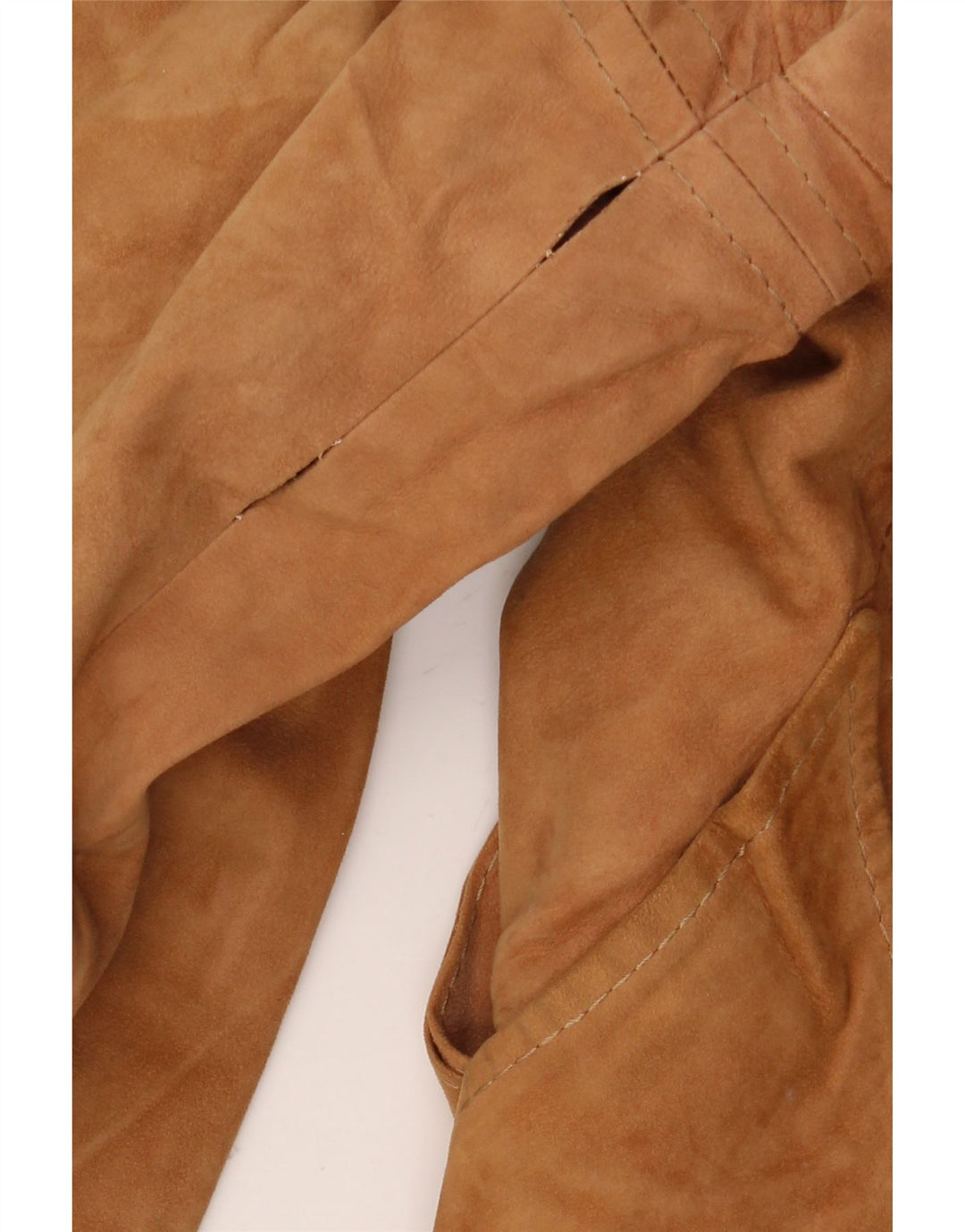 Jaqueta feminina vintage de camurça militar IT 48 XL marrom
