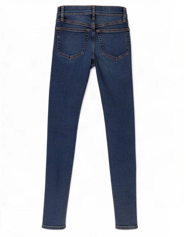 Topshop feminino Jamie Skinny Jeans W25 L27 algodão azul