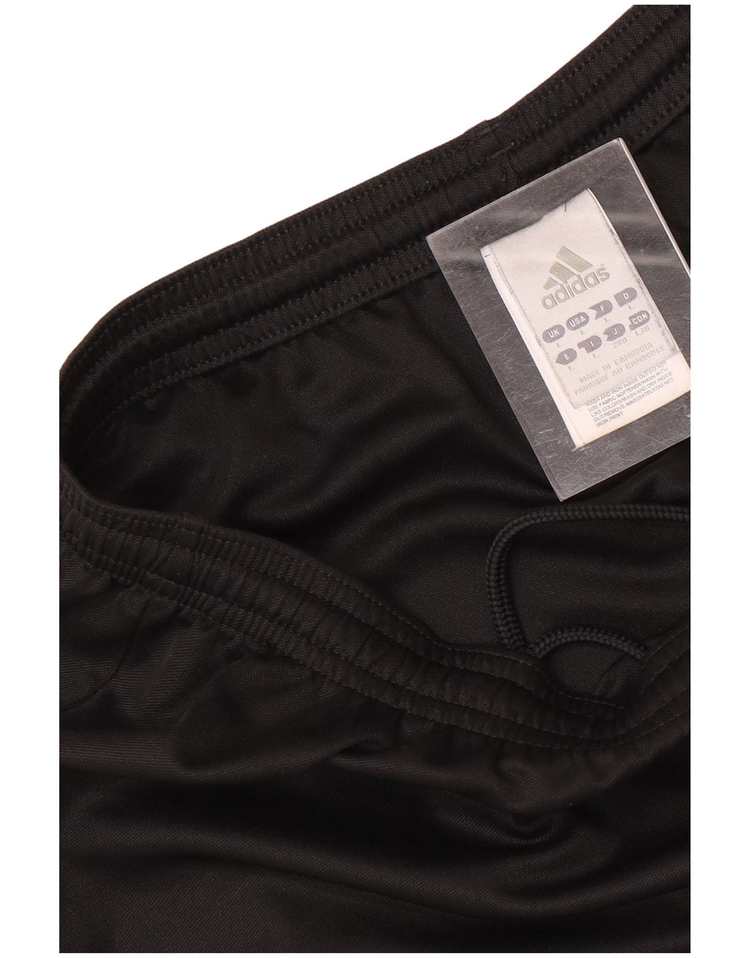 Shorts esportivos masculinos Adidas grande poliéster preto