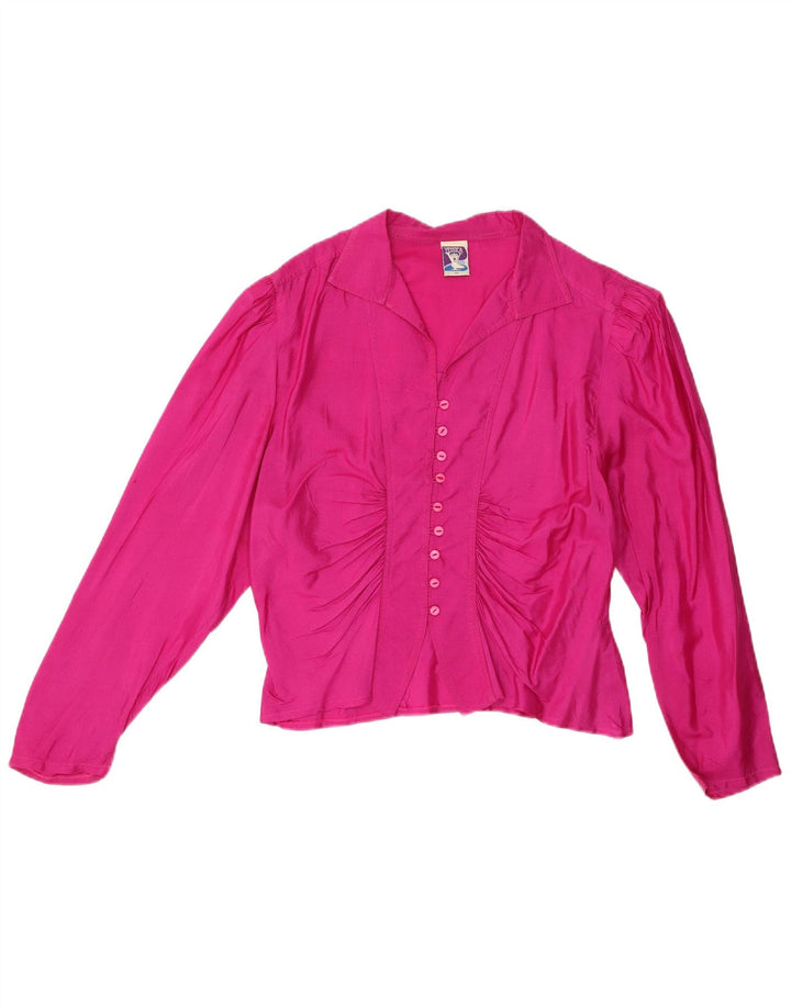 Blusa feminina YESSICA EU 42 grande seda rosa