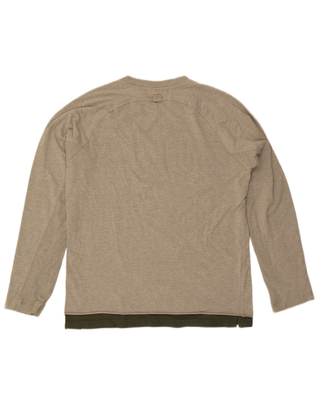 Timberland Mens Top Manga Longa Grande Algodão Cinza