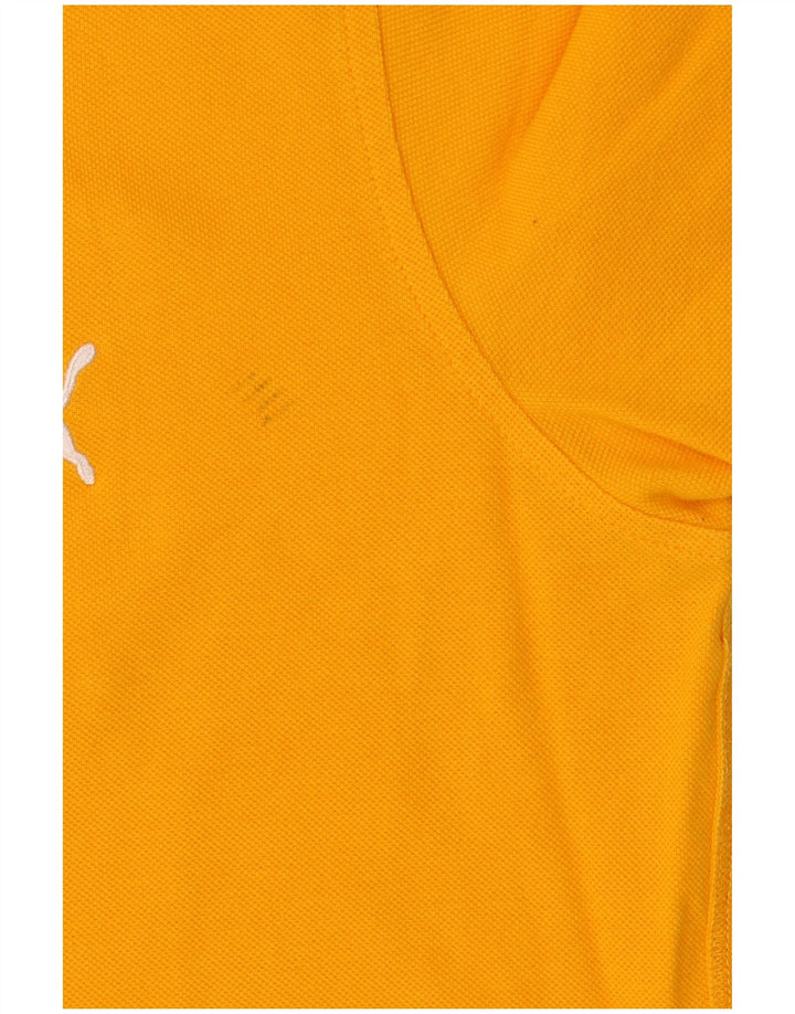 Camisa polo masculina PUMA amarelo médio
