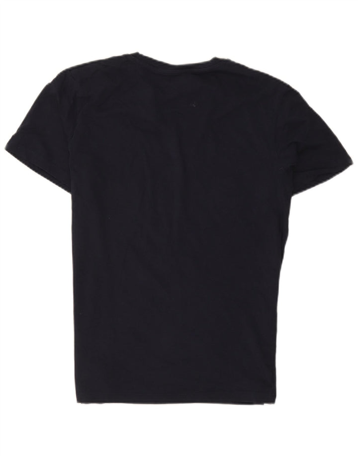 Camiseta gráfica masculina Jack & Jones grande azul marinho
