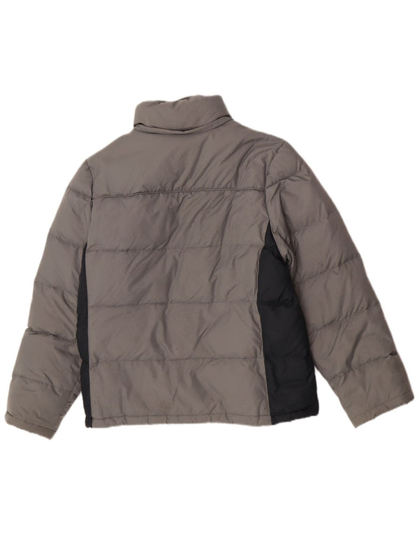 Jaqueta masculina superdimensionada acolchoada Champion UK 10 Small Grey Colourblock