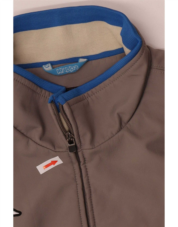Kappa Mens Bomber Jacket UK 42 XL Cinza Colourblock Poliéster