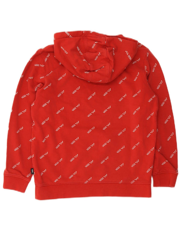 Vans Meninos Graphic Hoodie Jumper 10-11 Anos Médio Algodão Vermelho