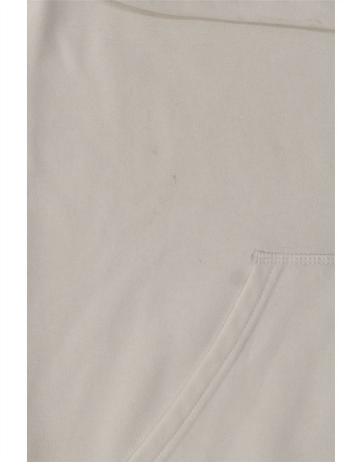 Adidas Mens Hoodie Jumper Médio Algodão Branco