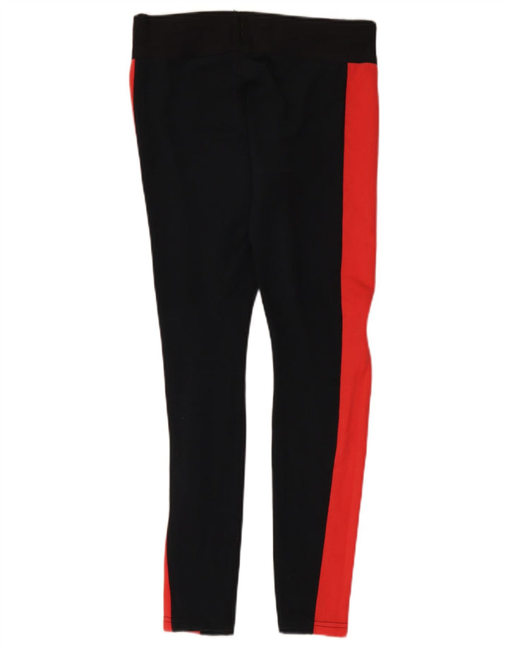 Leggings Nike Femininas UK 10 Pequenas Pretas Colorblock Algodão