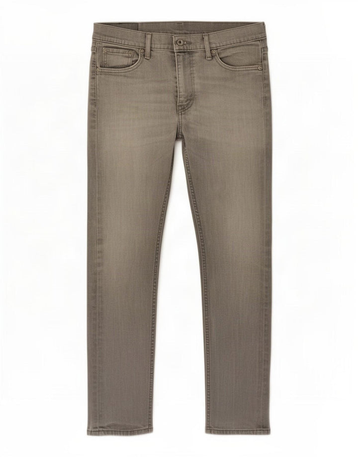 Levi's Mens Slim Jeans W30 L30 Cinza Algodão
