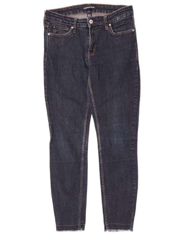 Calça jeans skinny feminina Calvin Klein W29 L28 algodão azul marinho
