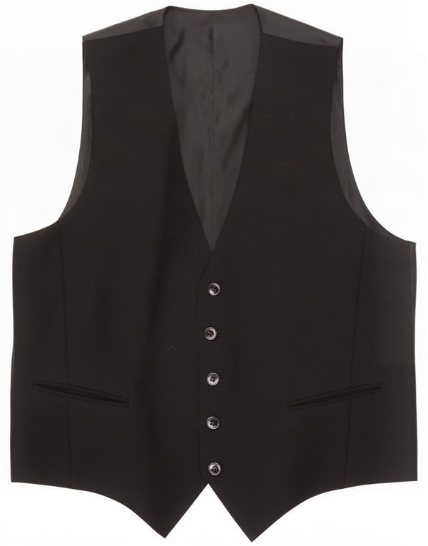 Colete masculino vintage pequeno preto