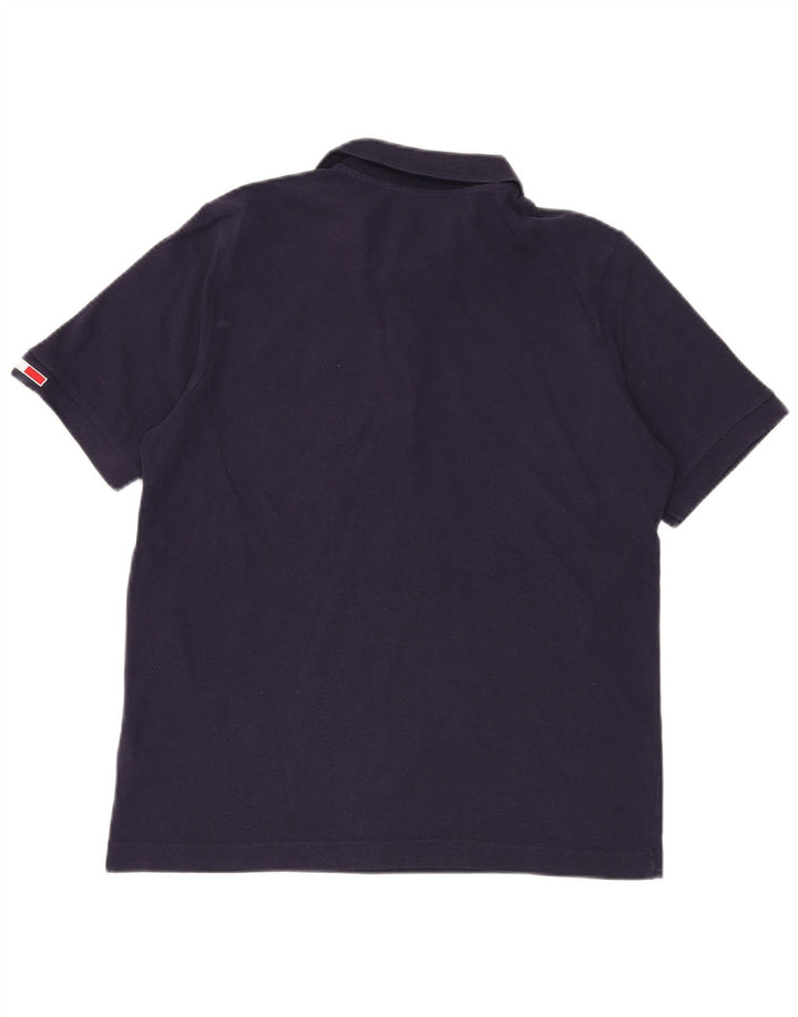 Camisa polo masculina Kappa pequena algodão azul marinho