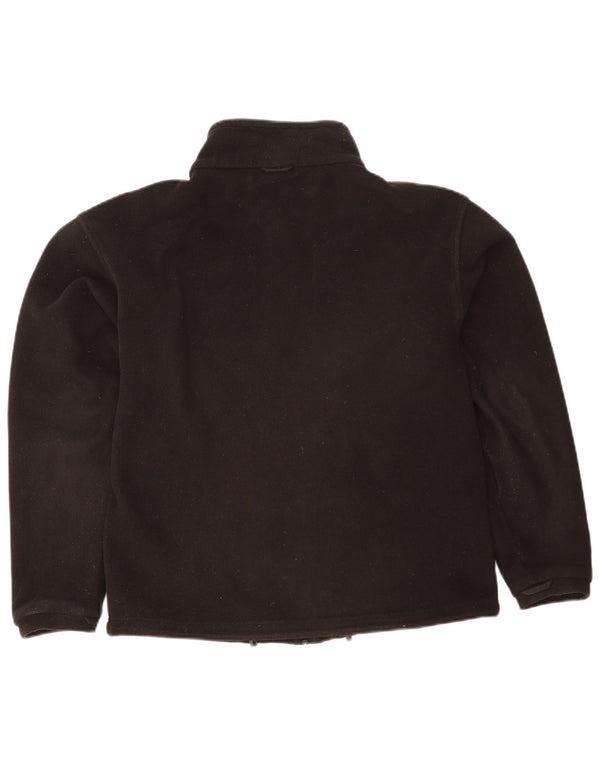 Jaqueta de lã masculina Jack Wolfskin Reino Unido 36/38 poliéster preto médio