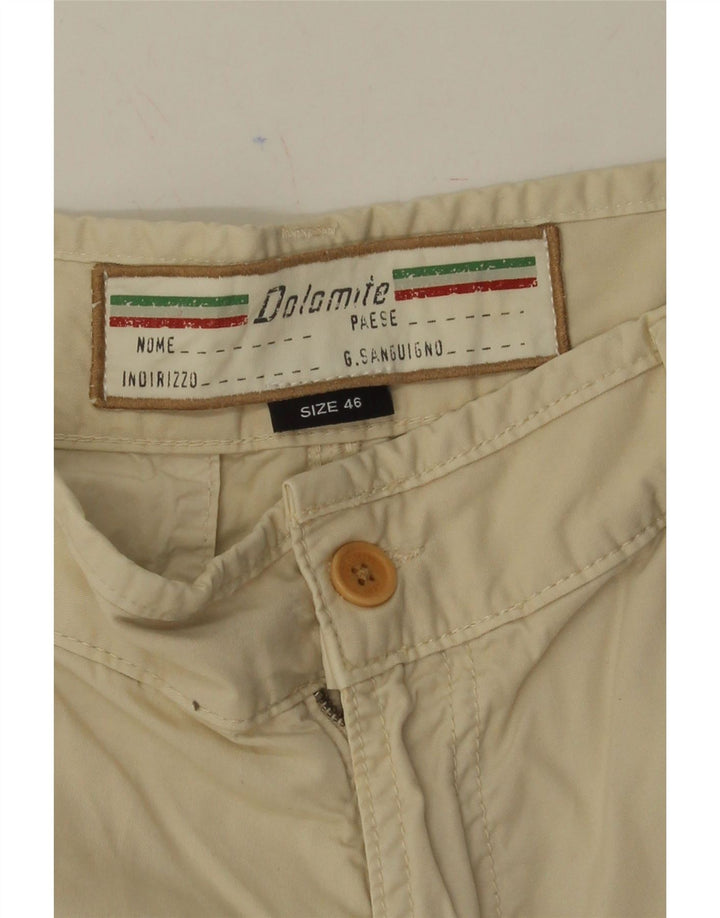 DOLOMITE Mens Cargo Shorts IT 46 Small W32  Beige Cotton Vintage Dolomite and Second-Hand Dolomite from Messina Hembry 