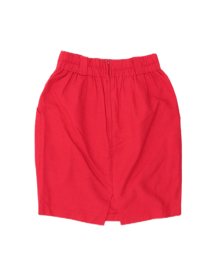 Saia lápis feminina ECCO EU 34 XS W25 algodão vermelho