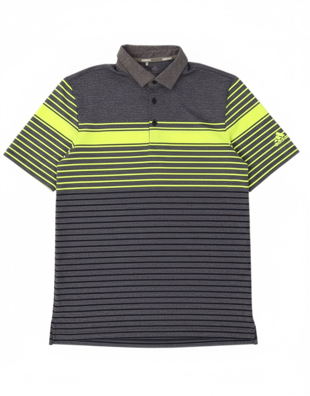 Camisa polo masculina Adidas XS azul marinho listrada de poliéster