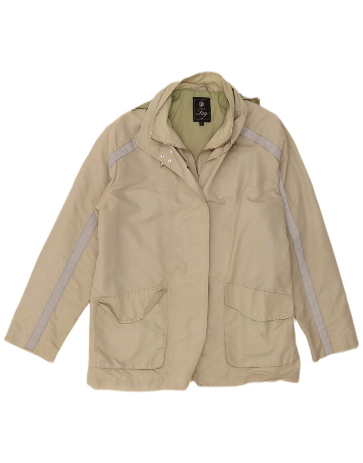 Jaqueta bomber feminina Fay UK 16 grande poliéster cáqui
