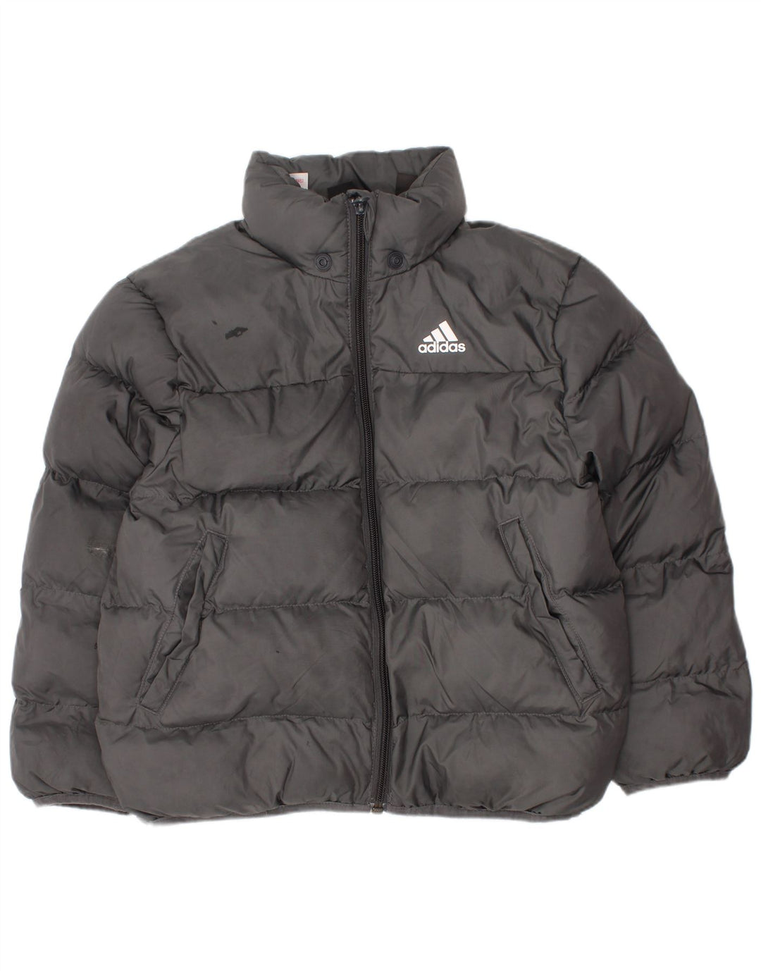 Casaco ADIDAS Menino Acolchoado 6-7 Anos Cinzento Poliéster