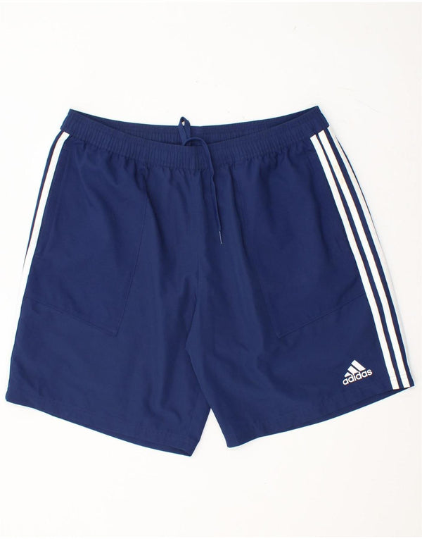 Shorts masculinos ADIDAS Climalite Sport XL azul marinho poliéster