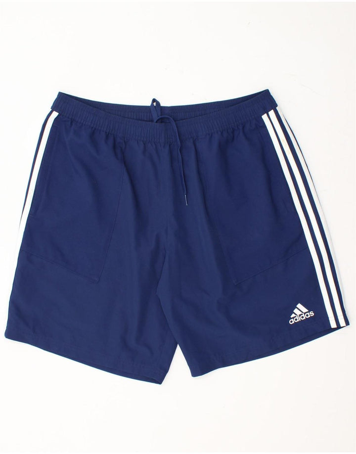 Shorts masculinos ADIDAS Climalite Sport XL azul marinho poliéster