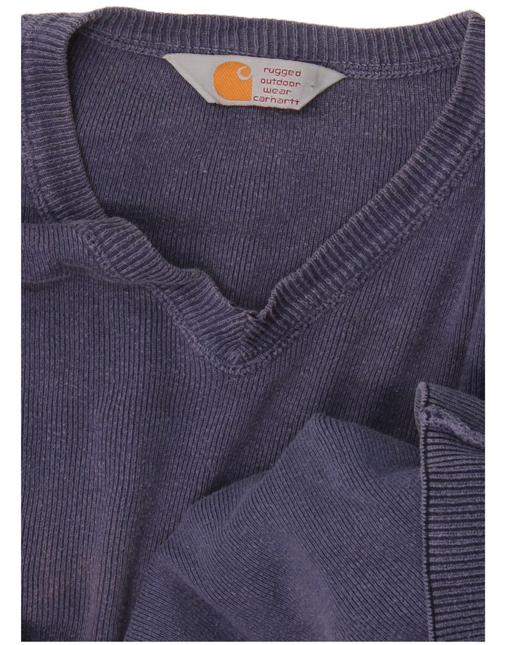 Suéter masculino Carhartt com decote em V 2XL azul marinho