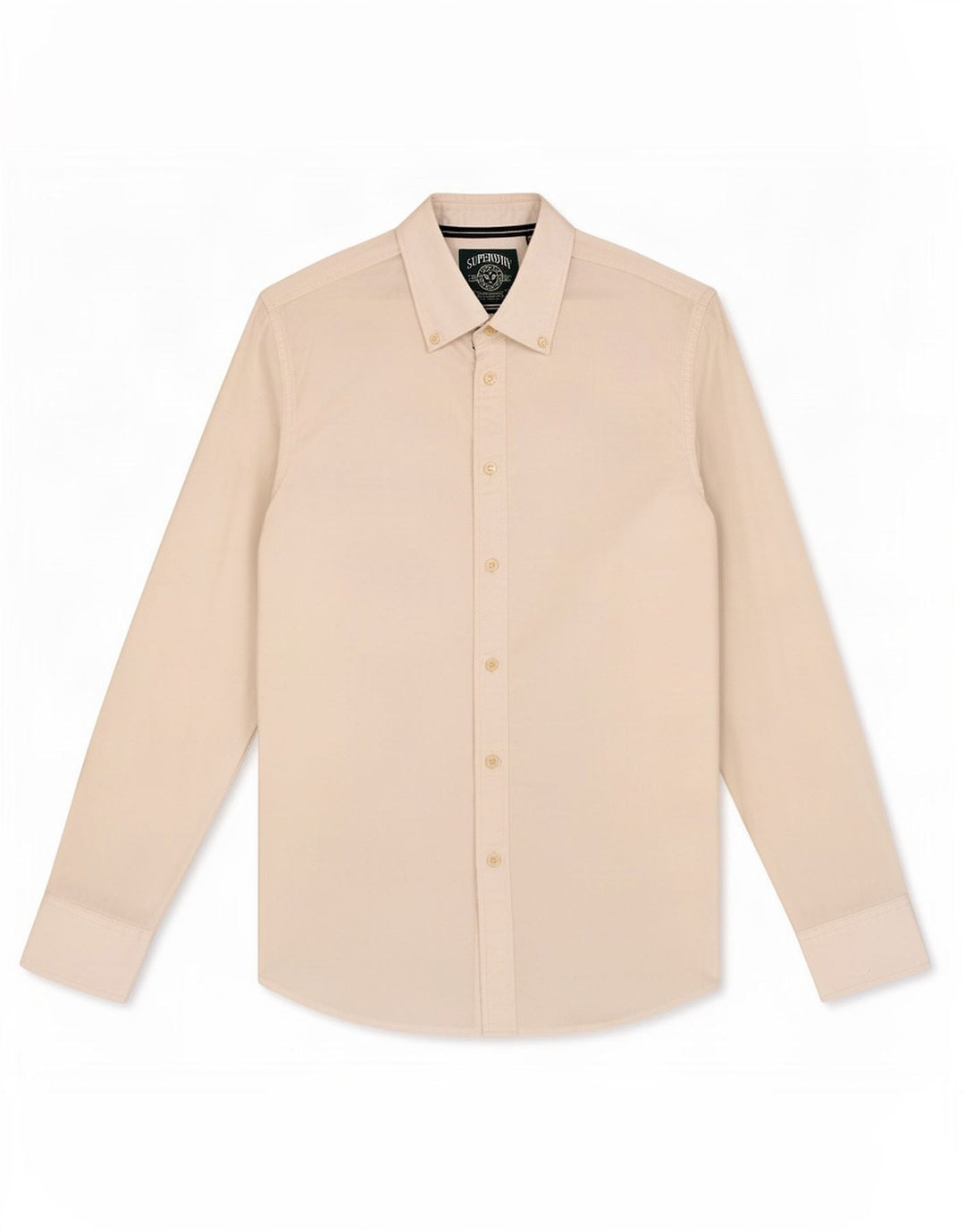 Camisa feminina Superdry UK 12 algodão branco médio