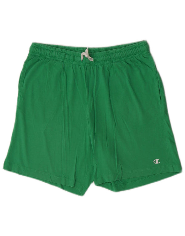 Shorts esportivos Champion Boys 13-14 anos XL verde