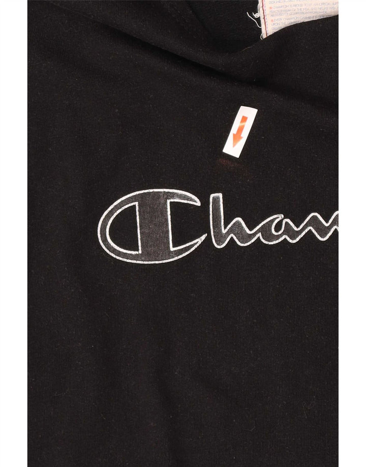 Champion moletom feminino gráfico sem mangas jumper UK 14 médio preto