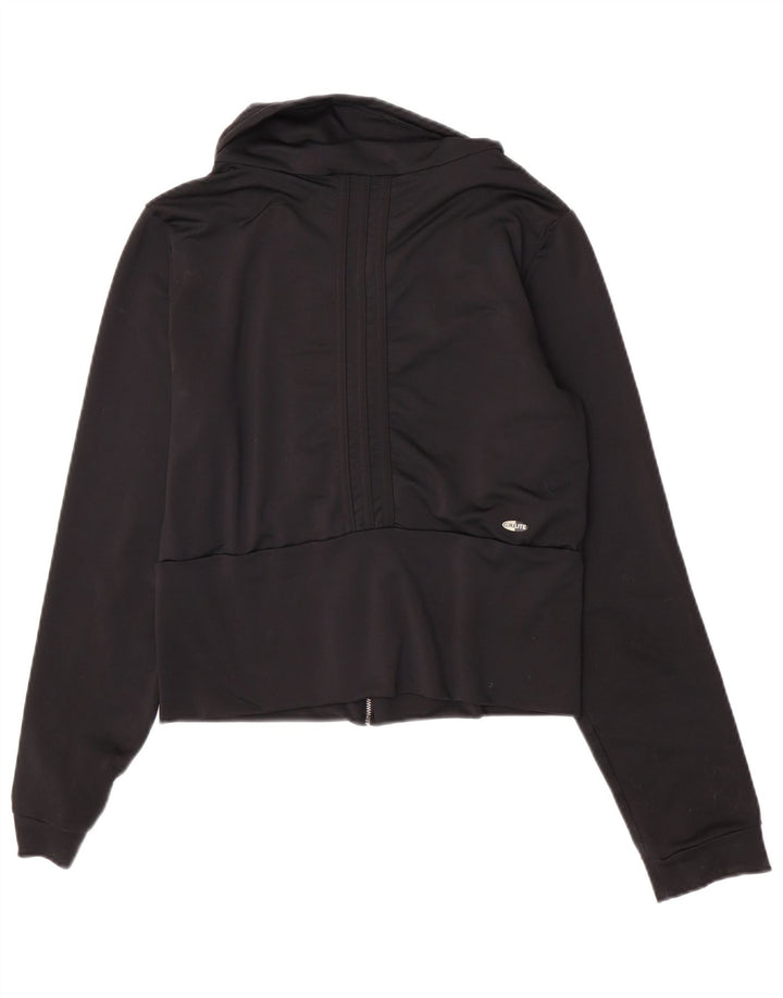 Adidas Womens Clima 365 Tracksuit Top Jacket UK 14 Médio Preto Poliéster