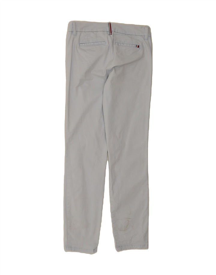 TOMMY HILFIGER Womens Slim Chino Trousers W28 L28 Blue Cotton Vintage Tommy Hilfiger and Second-Hand Tommy Hilfiger from Messina Hembry 