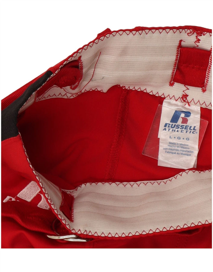 Russell Athletic Mens Bermuda Esportiva Shorts Grande Colorblock Vermelho Nylon