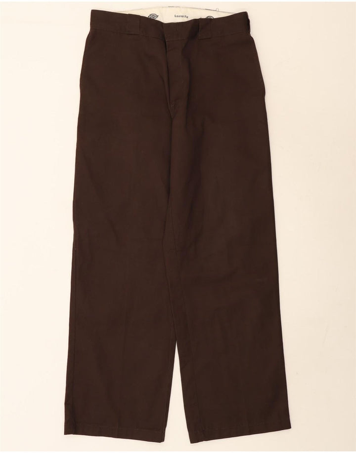 Calças cargo masculinas Dickies Loose Fit W32 L32 poliéster marrom