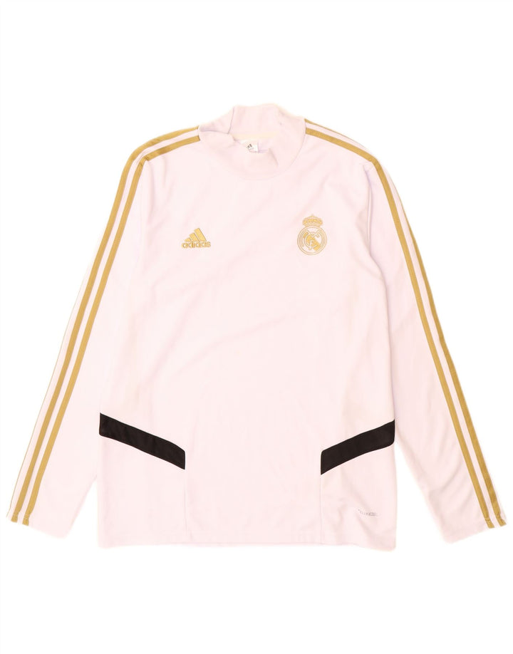 Adidas Mens Real Madrid Top Manga Longa XL Branco Poliéster