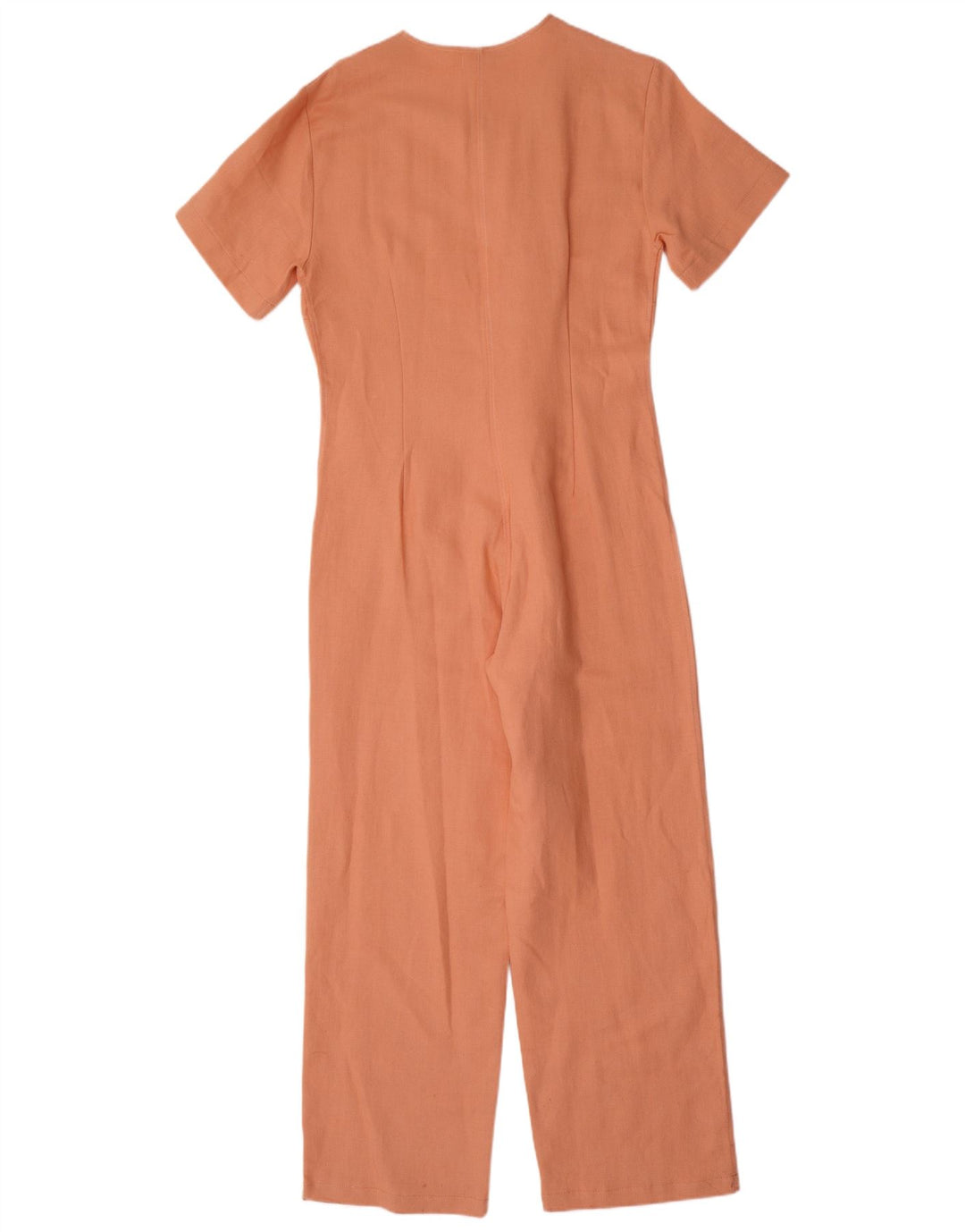 Macacão feminino vintage UK 10 pequeno laranja