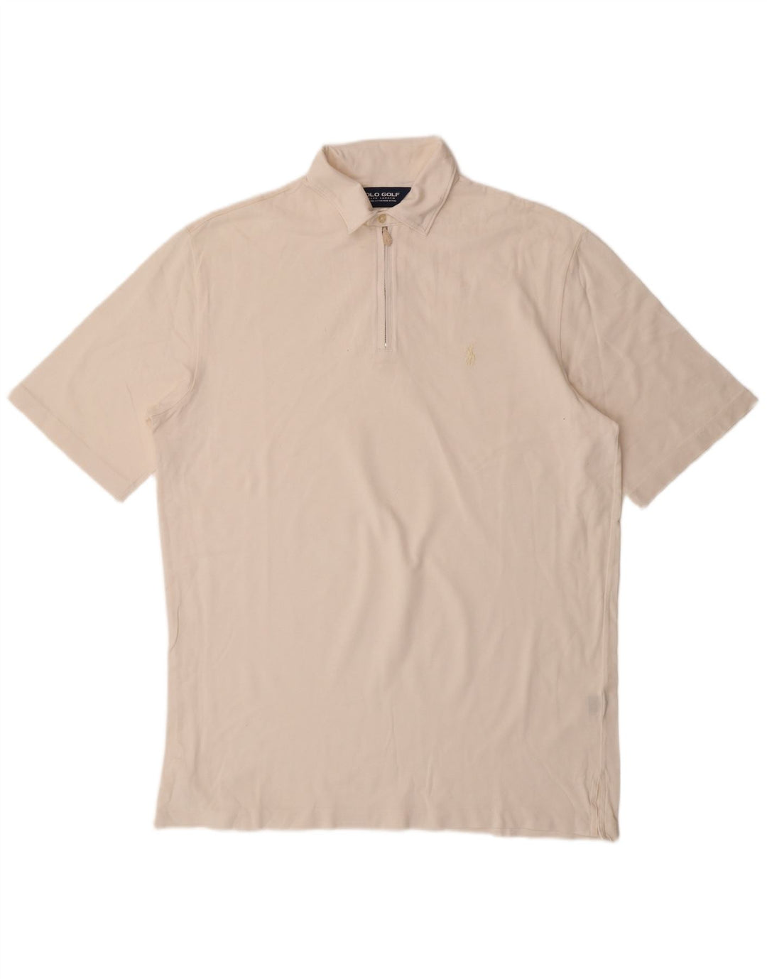 Polo masculino RALPH LAUREN médio algodão branco