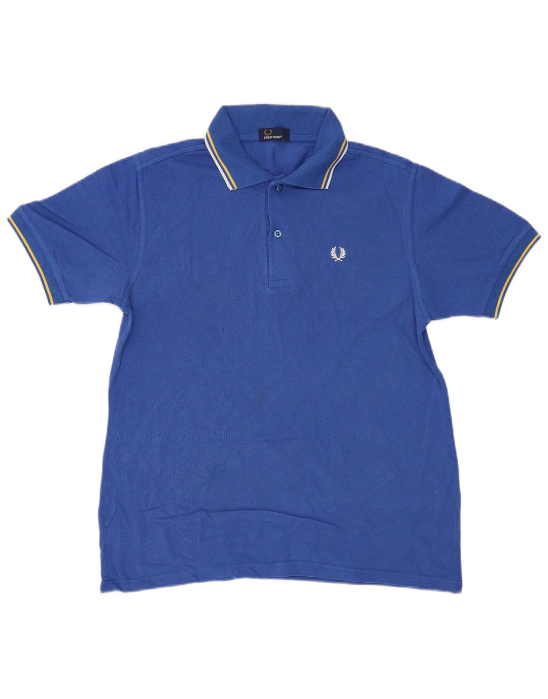 Camisa polo masculina FRED PERRY 15-16 anos grande algodão azul