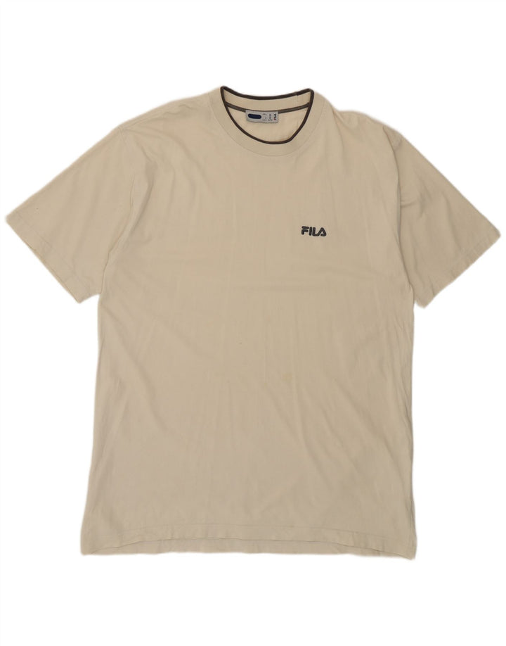 Camiseta masculina Fila Top XL algodão bege