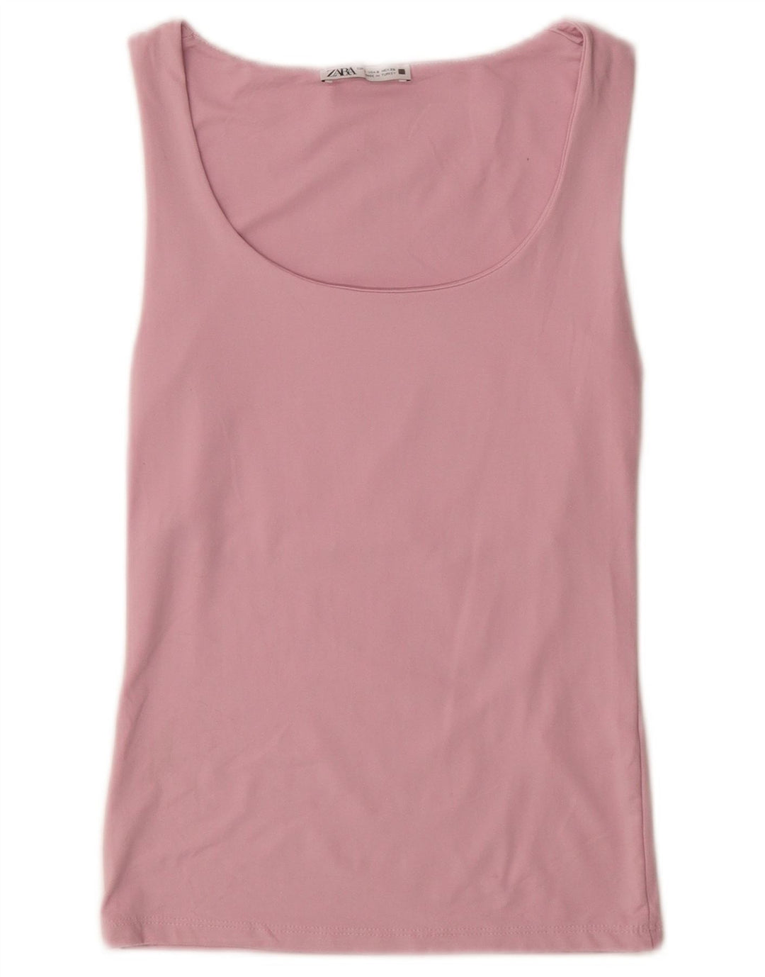 Colete feminino Zara UK 10 pequeno rosa poliamida