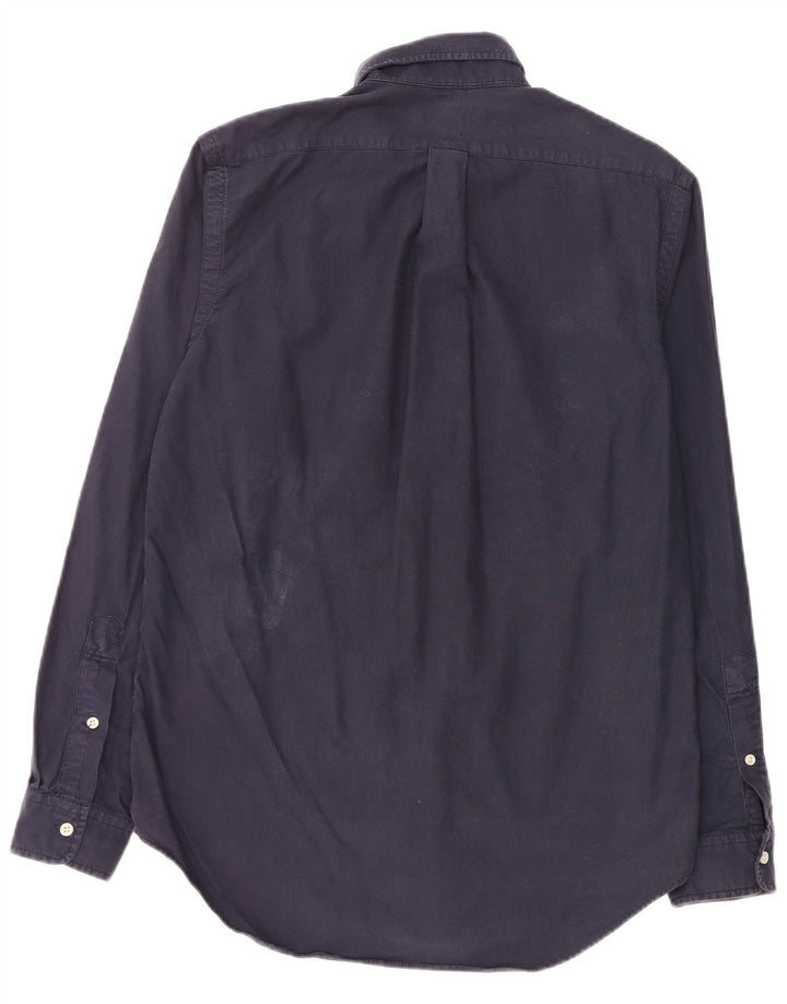 Camisa masculina RALPH LAUREN pequena algodão azul marinho