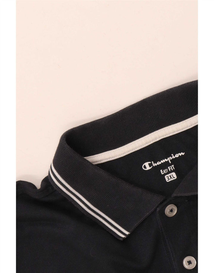 Camisa polo masculina Champion Easy Fit 3XL azul marinho