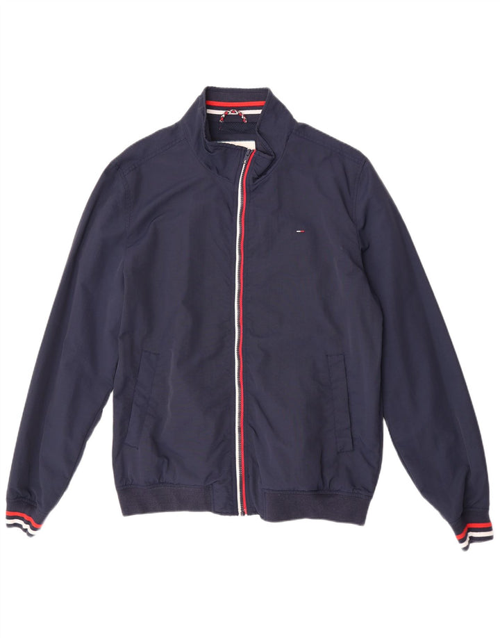 Jaqueta bomber masculina Tommy Hilfiger UK 44 2XL azul marinho poliamida
