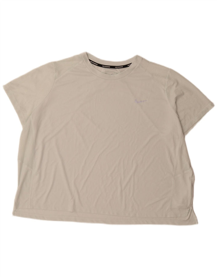 Camiseta masculina Nike Dri Fit Top 3XL poliéster branco