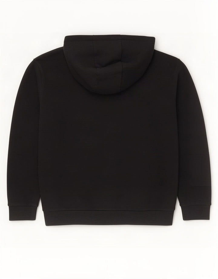 Suéter Ellesse masculino com capuz gráfico pequeno algodão preto