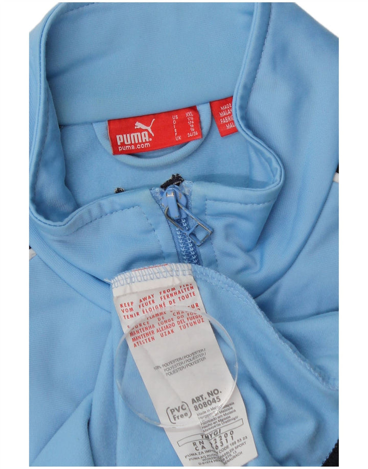 Jaqueta Puma Meninos Treino Top 15-16 Anos Azul Colorblock Poliéster