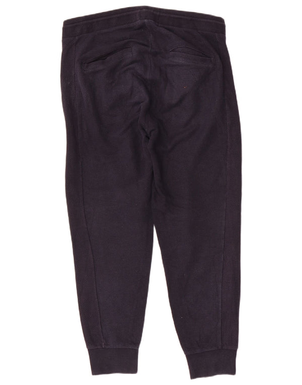 Calça de treino masculina Zara Joggers grande algodão azul marinho