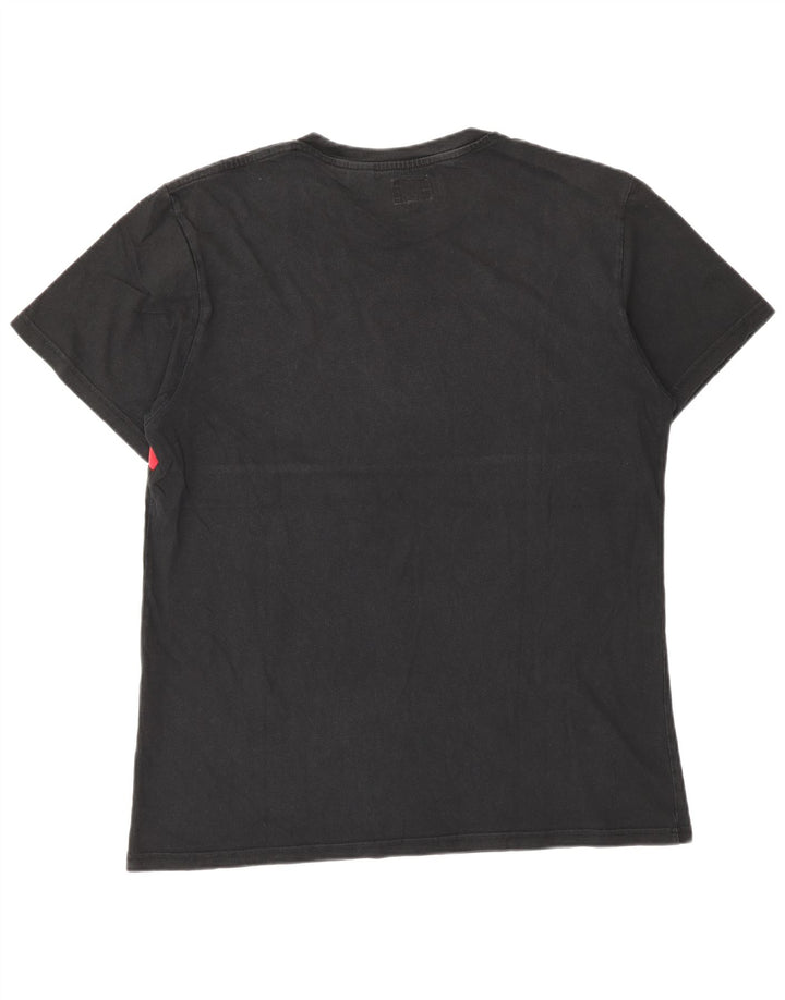 Camiseta gráfica masculina Levi's Top grande bloco colorido preto