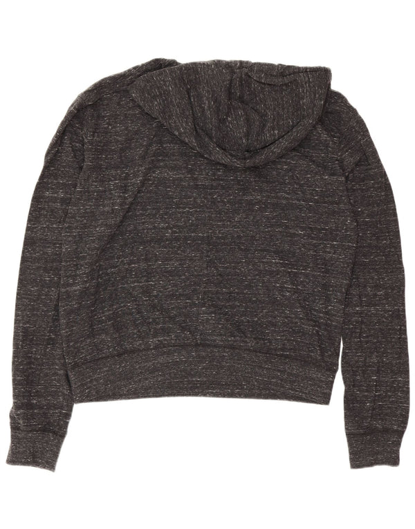 Jumper com capuz feminino Nike Graphic Relaxed Fit UK 10 pequeno cinza manchado