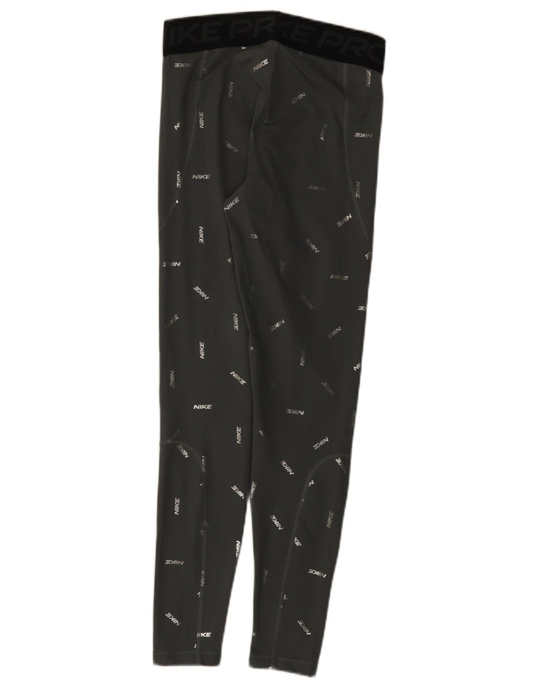 Leggings femininas Nike Dri Fit Graphic UK 12 poliéster cinza médio